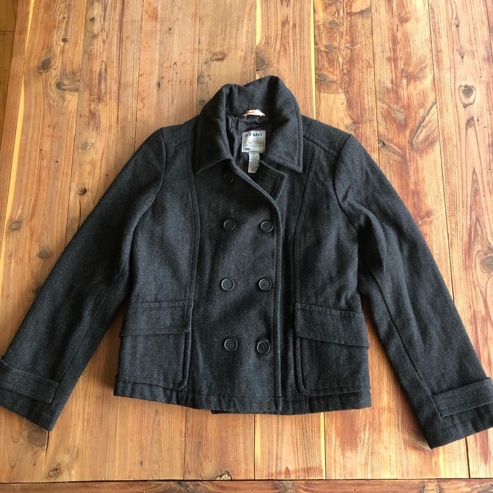 Old Navy Dark Gray Pea Coat
